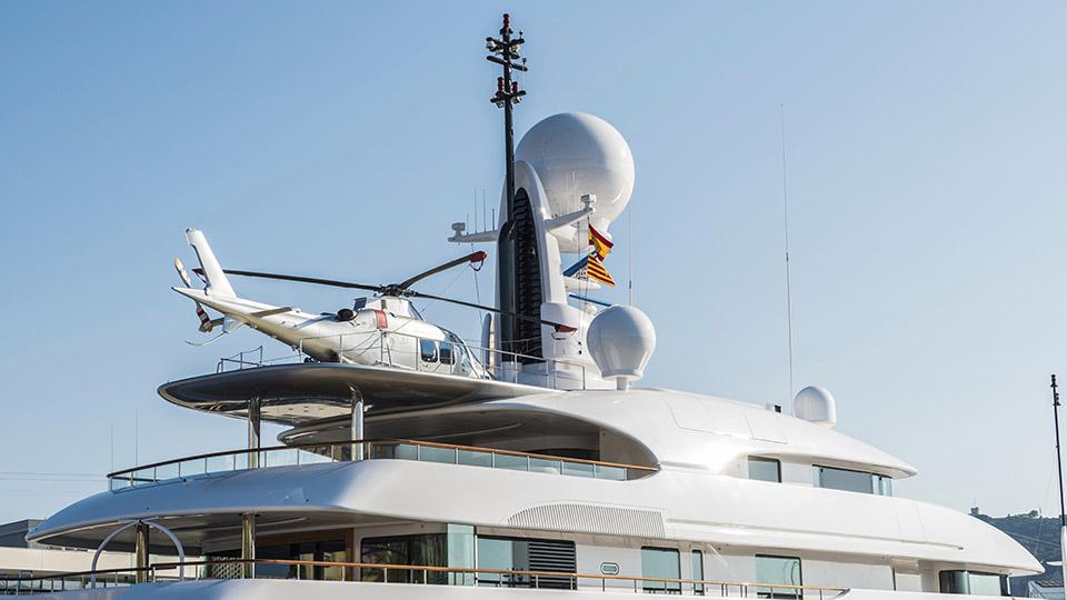 superyachts for sale with helipad
