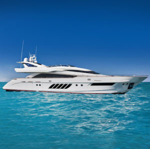 Lunasea V luxury yacht Palm Beach boat show